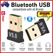 Mini Wireless Bluetooth V5.0 USB Dongle Adaptor For PC Desktop Computer Au