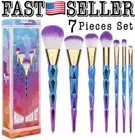 Unicorn Diamond Makeup Brushes 7pcs Set Foundation Powder Cosmetic Make up Brush