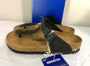 NEW Birkenstock Gizeh BS Birko-Flor Women's Sandals - Size EUR 37/W 6 - BLACK