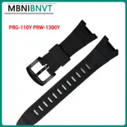 Silicone Watch Band Fit For Casio Protrek Series PRG-110Y PRW-1300Y Watch Strap