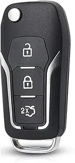 FLJKCT Smart Key Shell 3 Buttons Modified Flip Folding Remote Key Flip Shell,for Ford Focus 3 Fiesta Connect Mondeo C Max