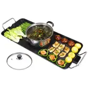 Electric Steamboat Asian Hot Pot Soup Maker Fondue Teppanyaki Hotpot Grill