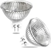 DoRight MR16 Halogen Light Bulbs,12V 50W Gu5.3 Spotlight Bulb Dimmable, 2700K Warm White, 2 Pin Halogen Spotlight Bulbs for Recessed Lighting, Exhibition, Landscape Lighting, 2PCS
