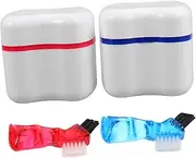 GOOHOCHY Sturdy Materials Brush Storage 2pcs Set Soaking Case Brush for Oral Care Travel