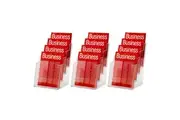 3PK Esselte 4 Tier A5 Brochure Holder Catalogue Pamphlet Flyer Display Stand