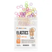 100 Assorted Color Light 3.5 Oz 1/8" Chipmunk Latex Elastic Rubber Bands Braces