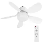 2 In 1 Hanging Five Leaf Fan with LED Light Remote Control Ceiling Fan (30W)
