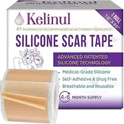 Silicone Scar Sheets(1.6'' x 60''Roll-1.5M) - Soft Silicone Gel Scar Tape Painless Silicone Tape Roll - Reusable, Medical Grade Silicone Scar Removal Strips for C-Section & Keloid Surgery, Burn, Acne