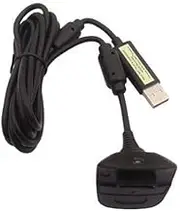 OSTENT 2 in 1 Wireless Controller Play and Charger USB Cable Compatible for Microsoft Xbox 360 Color Black