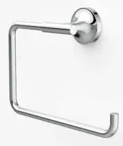 Dorf KIP HAND TOWEL RAIL 180mm Rounded Edge CHROME