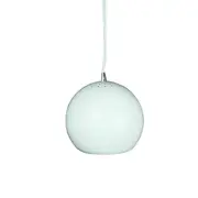 Itzel Modern Spherical Cord Drop Metal Pendant Light Lamp - White.