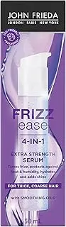 John Frieda Frizz Ease Extra Strength Serum, Nourishing Treatment for Thick, Coarse Hair, featuring Bamboo Extract and provides Salon-caliber Smoothing, 50 ml