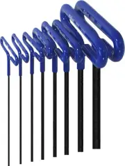 EKLIND 55168 Cushion Grip Hex T-Key Allen Wrench - 8Pc Set Metric MM Sizes 2-10
