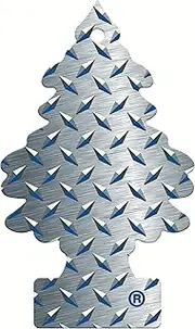 Little Trees Air Freshener Tree MTR0060 Pure Steel Fragrance For Car Home Boat Caravan - Single Pack