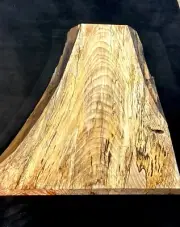 Live Edge Black Line Spalted Hickory Lumber 26”x19”x1” board Craft Wood Project