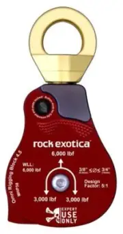 ROCK EXOTICA Material Handling 4.5" Omni-Block Swivel Pulley ASME Certified
