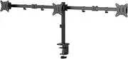 Outshine Gaming Triple Monitor Mount – Adjustable Articulating Arms for 17"-27" Screens, Supports 7kg Each, Full Motion Swivel & Tilt, VESA Compatible 75 x 75 & 100 x 100, Cable Management