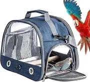 Euyehn Small Bird Travel Carrier - Parakeet Carrier Backpack | Breathable Animal Protector Backpack, Portable Pet Accessories for Vet Visit Shopping and Outdoor Adventure