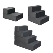Pawz Pet Ramp Memory Foam Dog Cover Stairs Portable Cat Ladder For Bed 3/4 Steps
