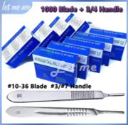 1000pc Surgical Scalpel Blades #10 - #24 Dental ENT Instruments with Free Handle