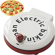 23Cm/9in Electric Pizza Maker, Portable Oven, 1000W High Power, 2.5-3.5Cm Suspension Distance, Non-Stick Coating, Double-Sided Heating, One-Button Switch, Suitable for Pancakes, Fried Rice