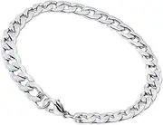 Holibanna Man Bracelet Men Chunky Bracelet Men Jewelry Man Chain Bracelet Silver