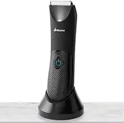 Asani Upkeeper Men's Body Hair Trimmer - Rechargeable Grooming Tool with Ceramic Blade, LED Light, Waterproof Design, Electric Shaver for Wet/Dry Use, Ideal for Chest, Back, Groin Hair Care