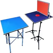 Table Tennis Rebound Board Set,Multi-Angle Adjustable Return Board,Height Adjustable 70-120cm,for Indoor/Outdoor Home Gym