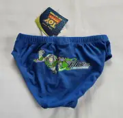 Disney Toy Story Buzz Lightyear Boys Blue Racer Swim Brief Bathers Size 6 New