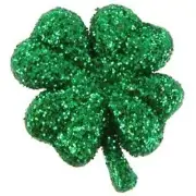 Glitter Shamrock Flatback Knick Knacks - 10pc