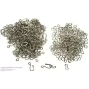 144 Hook Eye S Figure 8 Nickel Chain Clasp FindingKing