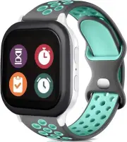 Silicone Sport Band Compatible with Gizmo Watch 3 Adventure 3 2 Grey Teal