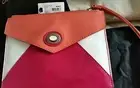 MIMCO Apricot Mix Envelope Leather wallet purse clutch Hand Bag $149.00