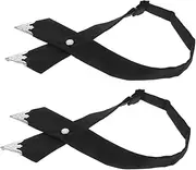 [WRITWAA] Pre Tied Bow Ties for Men Women 2pcs School Uniform Ties Classic Cross Design Western Style
