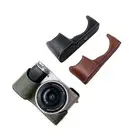 Pu Leather Camera Bag Body Half Case Grip For Sony Alpha A6400 A6100 A6300 A6000