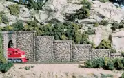 Woodland Scenics 1161 N Scale Retaining Walls Random Stone (6)