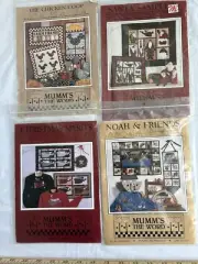 Lot of 4 Mumm's the Word Christmas Farm Noah's Ark Craft Quilt Patterns