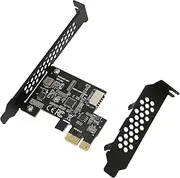 PCIE X1 to USB 3.2 Gen1 Type E Expansion Card, 5Gbps High Speed PCIE X1 to USB3.2 Gen1 Type E 20PIN Expansion Card for Desktop Front Type C, for WINXP 7/8/10/11 for Linux for OS