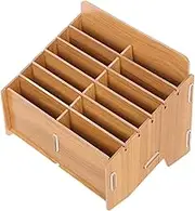 jojofuny Box Box with Slot Organizer Storage Case for Home Office Compartment Note Holder Stylish Dresser Desktop Storage