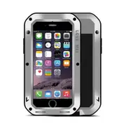 For Iphone7Plus Shockproof Anti-Slip Metal Protective Case(Silver)