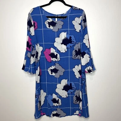 Mister Zimi NWT Delhi Peggy Dress Size 14 Floral Bell Sleeve