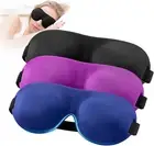Sleep Mask for Side Sleeper Pack of 3, 100% Light Blocking 3D Eye Masks for Slee