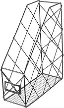 MAGICLULU Wrought Iron Office Desktop Document Storage Rack Letter Holder Book Organizer Document Tray