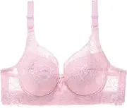 [Generic] Womens Workout Bra Womens Sexy Lace Gathered Bra Straps Breast Cup Underwear Sports Bra High Support