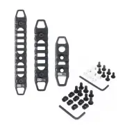 Hollow MLOK / KeyMod Rail Section 3 7 11 Slot Picatinny Accessory Rail Sections