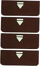 4pcs Home Stair Mat Carpet Stair Rug Runner Stair Tape Stair Treads Non- Carpet Tack Strip Rugs for Bedroom Stair Pad Anti Tape Tile Coffee Polyester (Polyester)