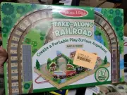 Melissa & Doug Take-Along Railroad 17pc