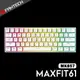yardiX代理【FANTECH MAXFIT61 60%可換軸體RGB機械式鍵盤(MK857)-白】機械軸體/RGB燈效/全鍵無衝突/青軸/紅軸/可拆卸式 USB Type-C