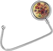 FONDOTIN Metal Sunflower Bag Hanger Handbag Hook Backpack Hook Schoolbag Hanger Christmas Stocking Holder Decor