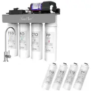 SimPure WP-400GPD 8 Stage UV Reverse Osmosis System Tankless+8 Water Filters NSF